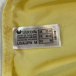 Wacoal Embrace Lace Yellow and white Panty -